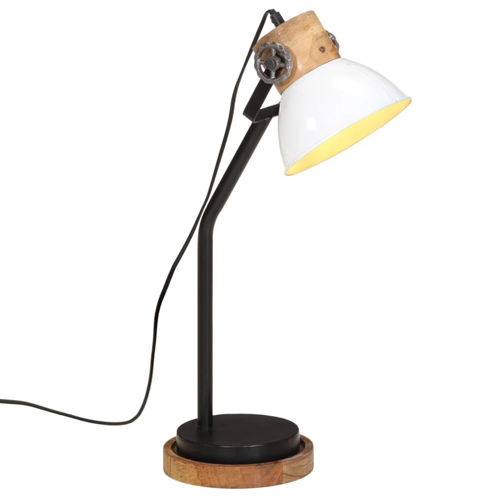 vidaXL Φωτιστικό Γραφείου 25 W Λευκό 18x18x60 εκ. Ε27