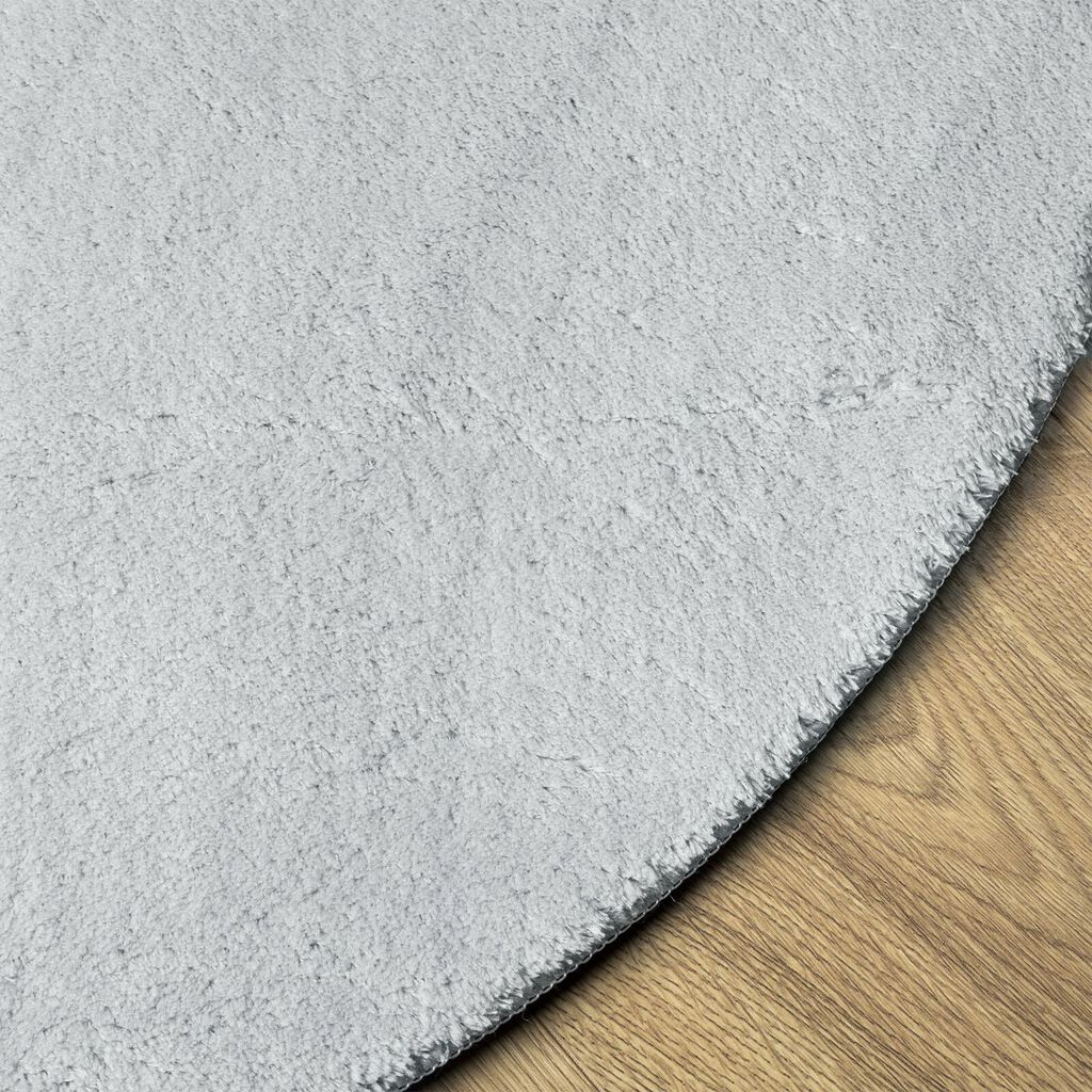 vidaXL Χαλιά Γκρι Μαλλί 100 x 200 εκ. Χαλιά περιοχής Ωοειδές