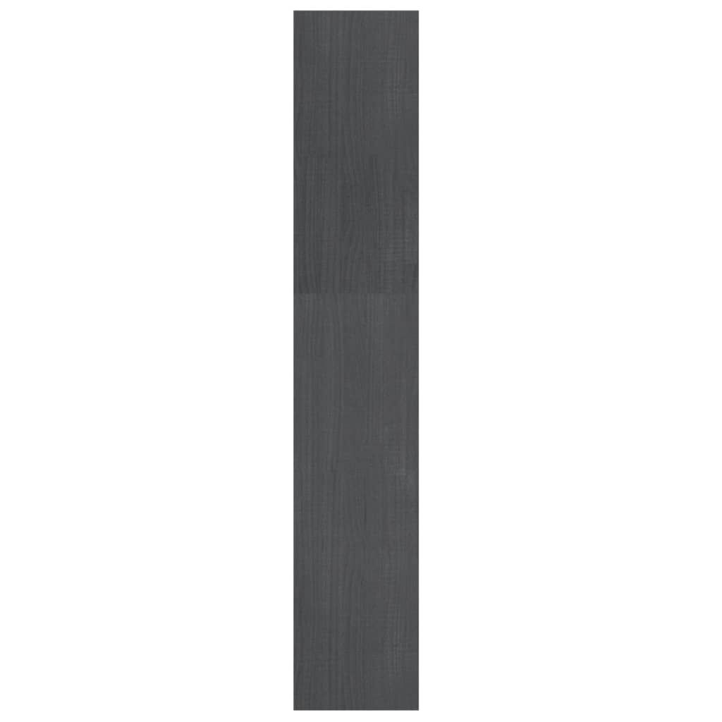 vidaXL Βιβλιοθήκη/Διαχωριστικό Χώρου Γκρι 100x30x167,5 εκ. Ξύλο Πεύκου