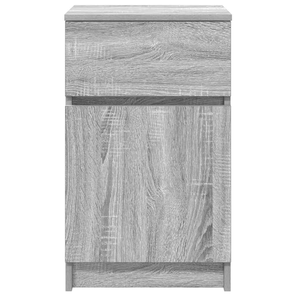 vidaXL Κομοδίνο Γκρι Sonoma 39x35x65 εκ. από Επεξεργασμένο Ξύλο