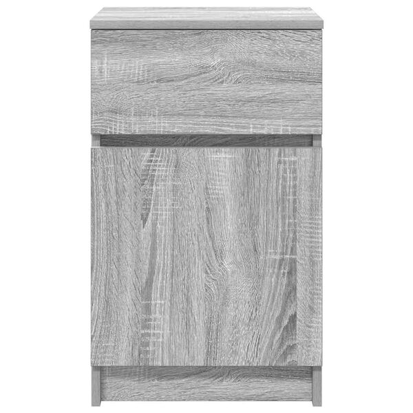 vidaXL Κομοδίνο Γκρι Sonoma 39x35x65 εκ. από Επεξεργασμένο Ξύλο
