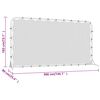 vidaXL Δίχτυ Ποδοσφαίρου Μαύρο 366 x 90 x 183 εκ. από Πολυεστέρα