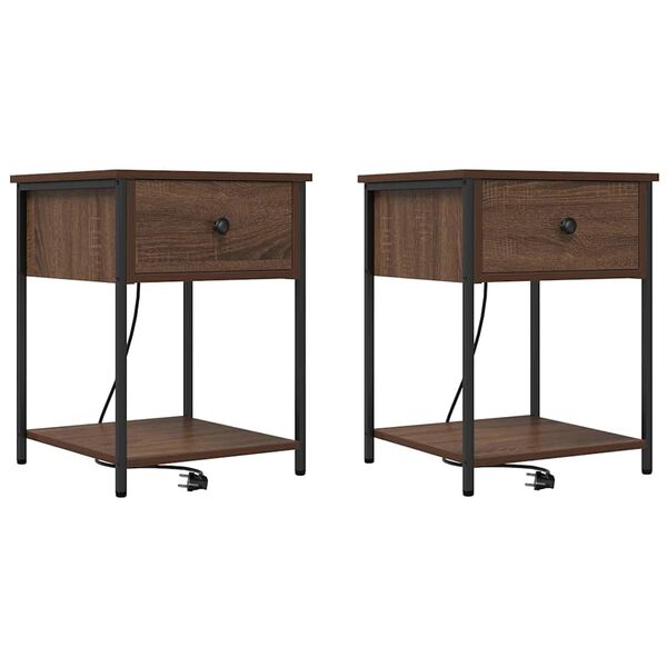 vidaXL &Kappa;&omicron;&mu;&omicron;&delta;ί&nu;&omicron; 2 pcs &Kappa;&alpha;&phi;έ &delta;&rho;&upsilon;&sigmaf; 42 x 41 x 56 &epsilon;&kappa;. &Epsilon;&pi;&epsilon;&xi;&epsilon;&rho;&gamma;&alpha;&sigma;&mu;έ&nu;&omicron; &xi;ύ&lambda;&omicron;