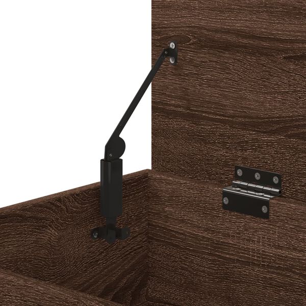 vidaXL Μπαούλο Αποθήκευσης Καφέ Δρυς 84x42x46 εκ. Επεξεργασμένο Ξύλο
