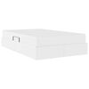vidaXL Κρεβάτι με αποθηκευτικό χώρο και στρώμα Λευκό 120 x 190 cm
