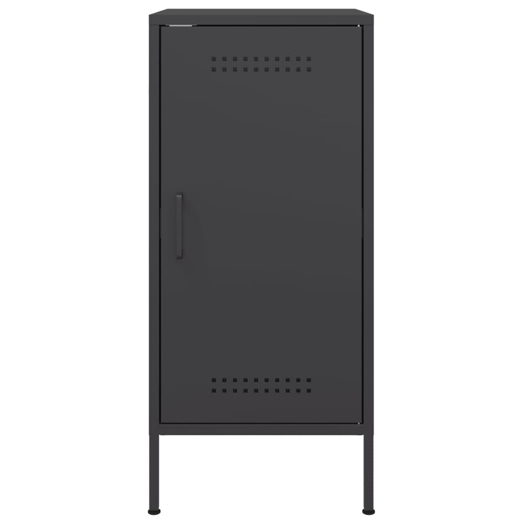 vidaXL Ντουλάπι Μαύρο 36 x 39 x 79 εκ. από Χάλυβα