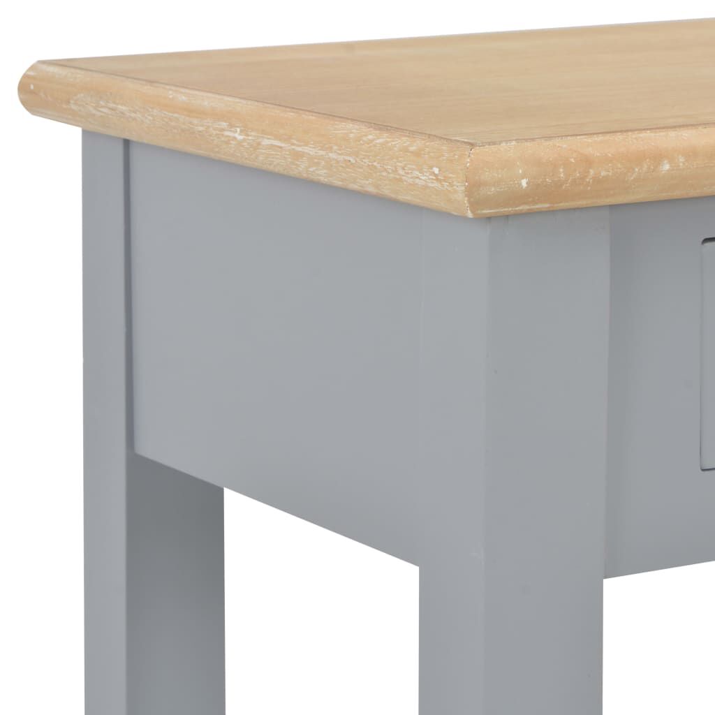 vidaXL Τραπέζι Κονσόλα Γκρι 110 x 35 x 80 εκ. Ξύλινο