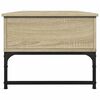 vidaXL Τραπεζάκι Σαλονιού Sonoma Δρυς 100x50x40 εκ. Επ. Ξύλο & Μέταλλο