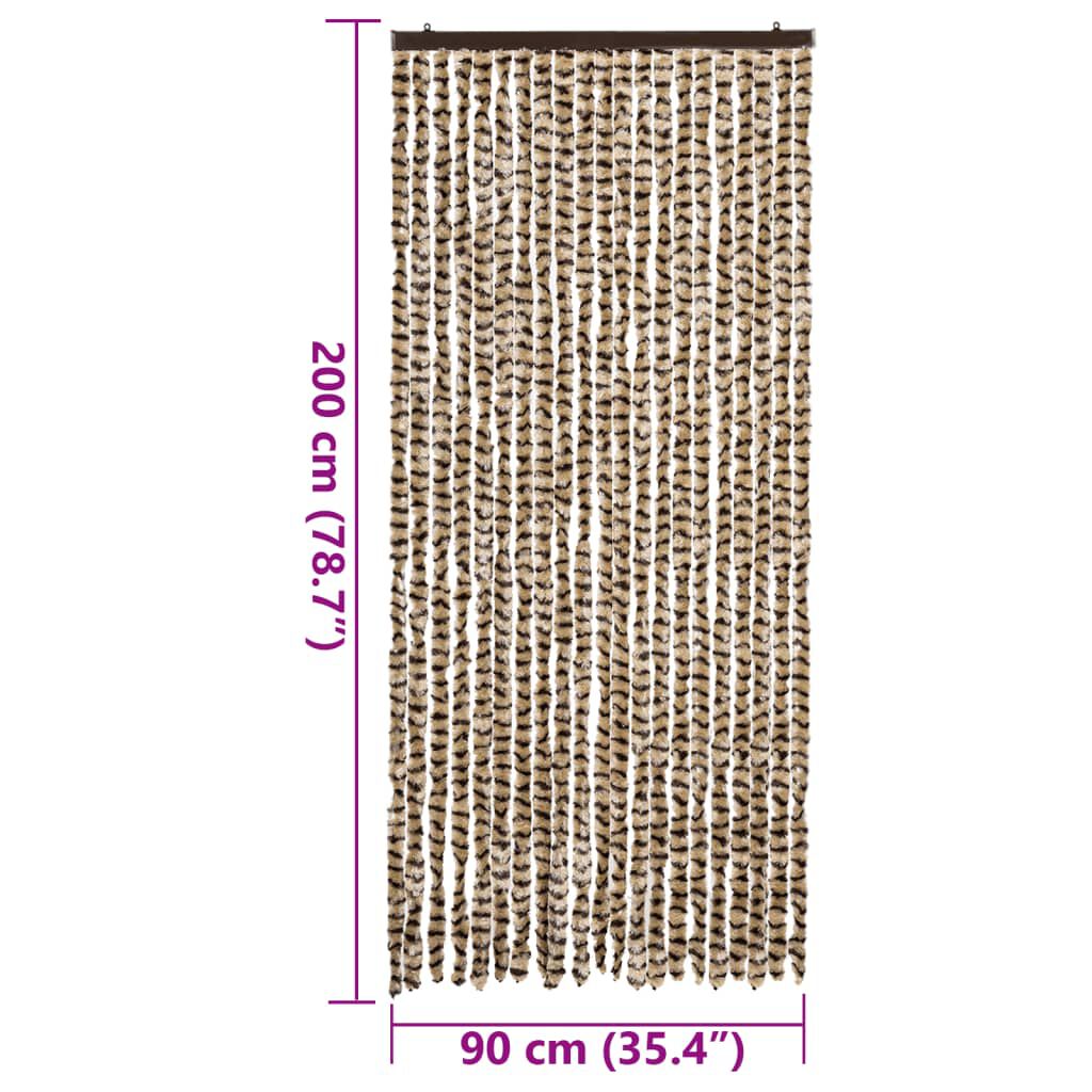 vidaXL Σήτα Εντόμων Μπεζ/ Καφέ 90x200 εκ. από Σενίλ
