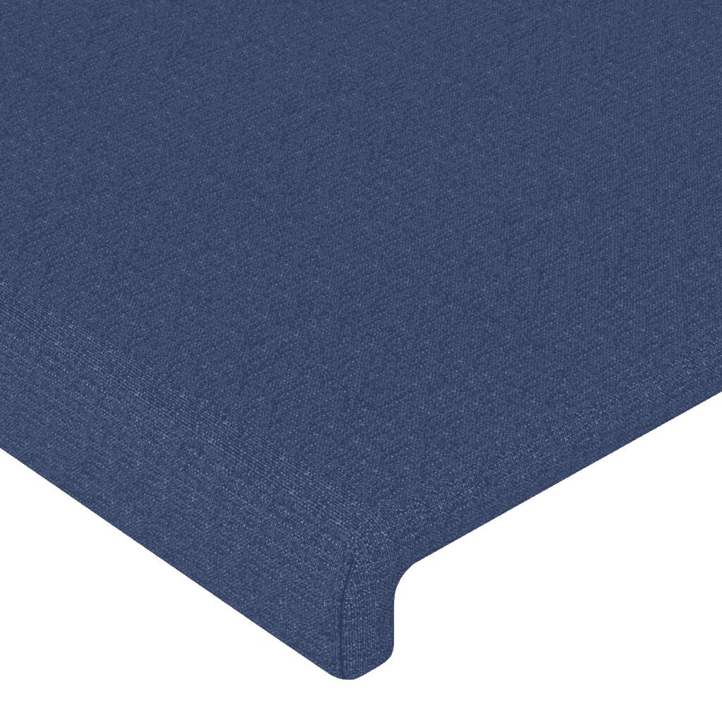 vidaXL Κρεβάτι Boxspring με Στρώμα Μπλε 140x200 εκ. Υφασμάτινο