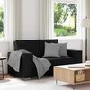 vidaXL Πολυθρόνα-καναπές με μαξιλάρι Μαύρο 160 x 78 x 84 εκ. Δερματίνη