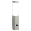 vidaXL Εξωτερικά Φωτιστικά Τοίχου 2 pcs Ασημί 10.5 x 6 x 35 εκ.