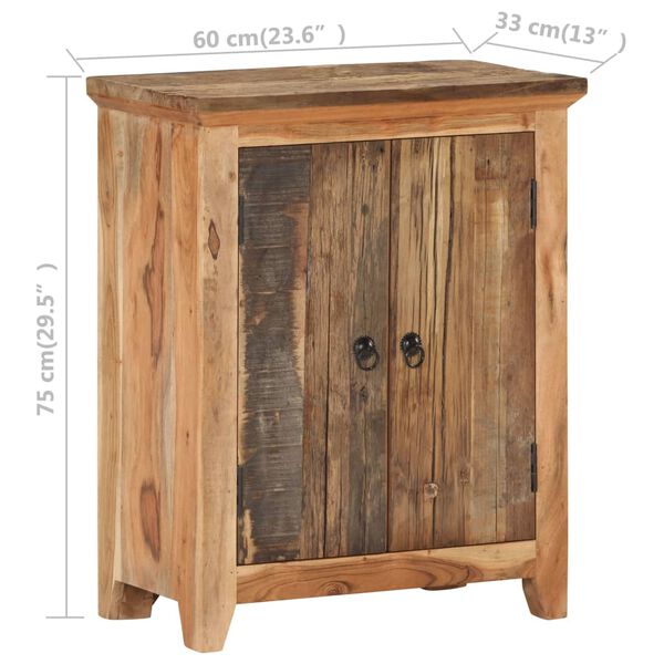 vidaXL Ντουλάπι 60x33x75 εκ. από Μασίφ Ξύλο Ακακίας/Ανακυκλωμένο Ξύλο
