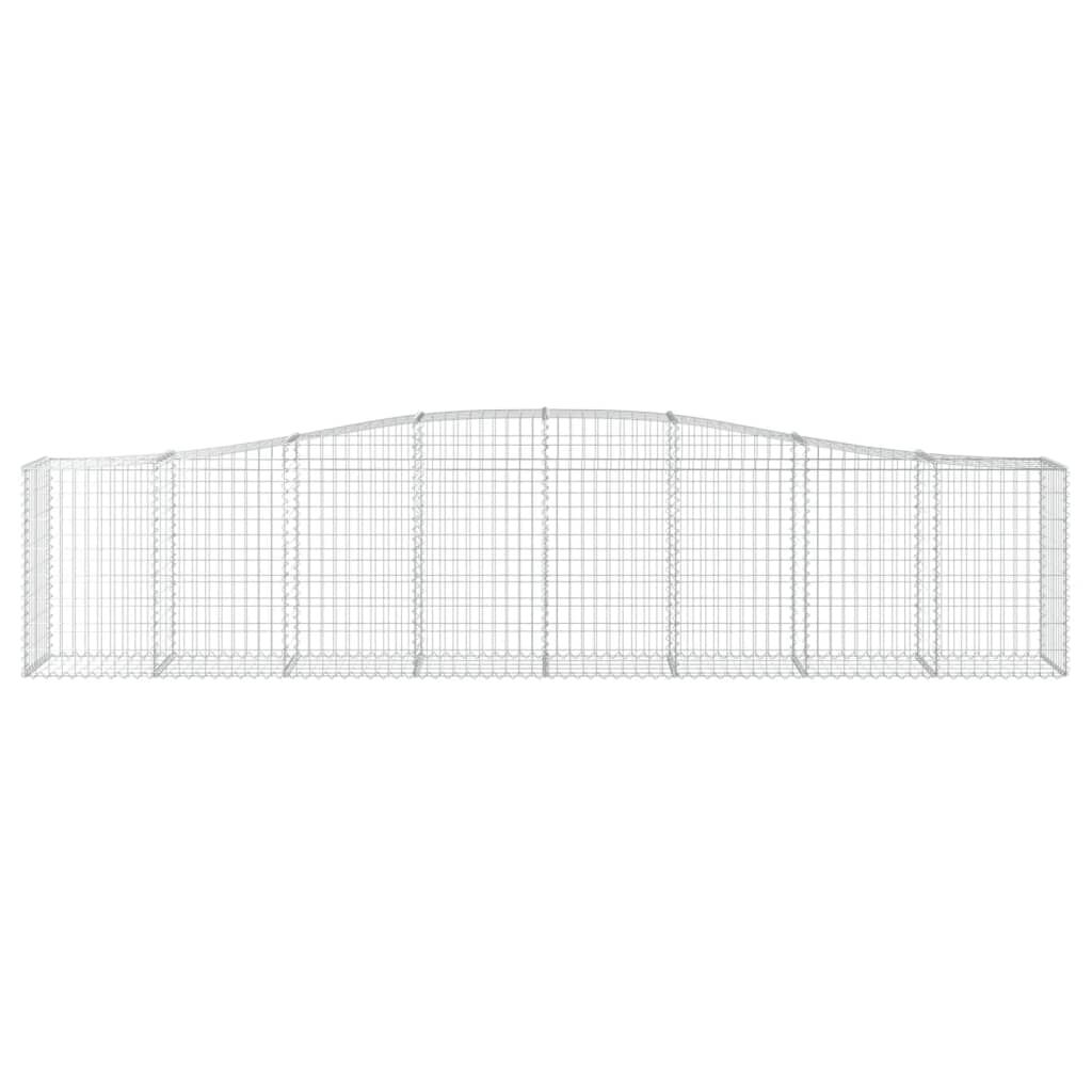 vidaXL Συρματοκιβώτια Τοξωτά 20 τεμ. 400x50x80/100 εκ. Γαλβαν. Ατσάλι
