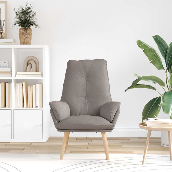 vidaXL Χαλαρωτική Πολυθρόνα Taupe 69 x 74 x 93 εκ. ύφασμα