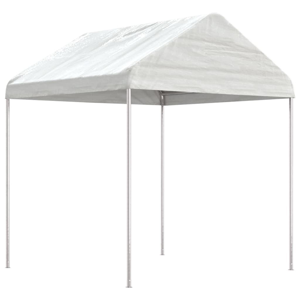 vidaXL Κιόσκι με Τέντα Λευκό 15,61 x 2,28 x 2,69 μ. από Πολυαιθυλένιο