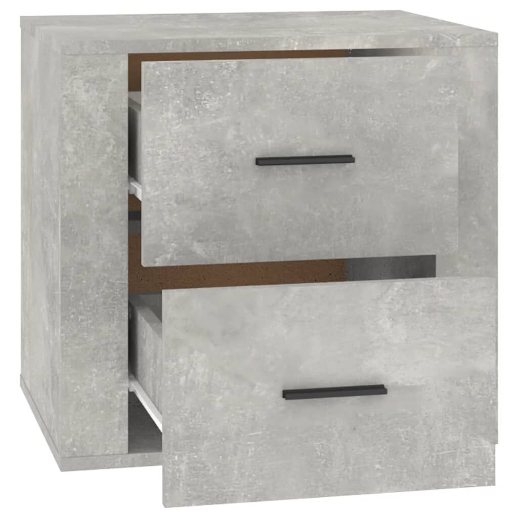 vidaXL Κομοδίνα Γκρι Σκυροδέματος 50x39x47 εκ.