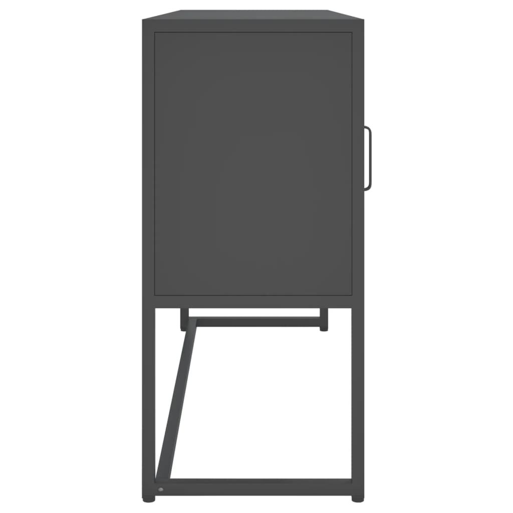 vidaXL Μπουφές Ανθρακί 105 x 35 x 75 εκ. από Ατσάλι