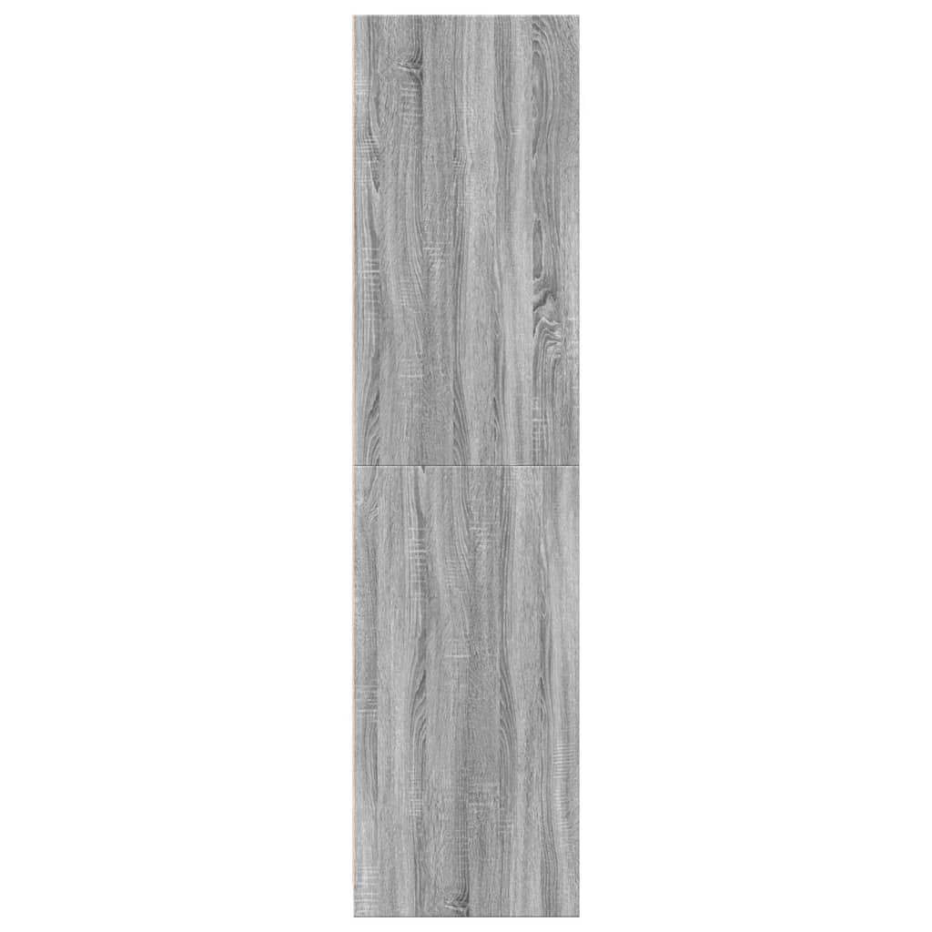 vidaXL Ντουλάπα Γκρι Sonoma 30x50x200 εκ. από Επεξεργασμένο Ξύλο
