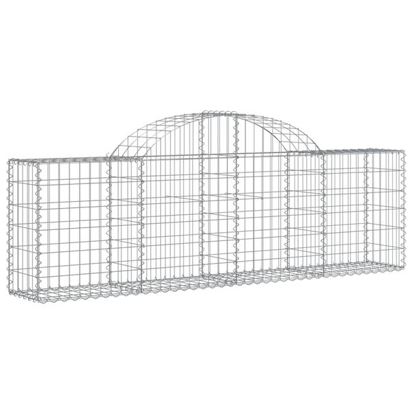 vidaXL Συρματοκιβώτια Τοξωτά 25 τεμ. 200x30x60/80 εκ. Γαλβαν. Ατσάλι