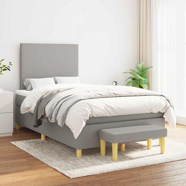 vidaXL &Kappa;&rho;&epsilon;&beta;ά&tau;&iota; Boxspring &mu;&epsilon; &Sigma;&tau;&rho;ώ&mu;&alpha; &Alpha;&nu;&omicron;&iota;&chi;&tau;ό &Gamma;&kappa;&rho;&iota; 120x190 &epsilon;&kappa;. &Upsilon;&phi;&alpha;&sigma;&mu;ά&tau;&iota;&nu;&omicron;