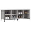 vidaXL Παπουτσοθήκη Γκρι Sonoma 131 x 35 x 50 εκ. από Επεξεργ. Ξύλο