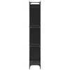 vidaXL Βιβλιοθήκη Μαύρη 79x30x180 εκ. Επεξεργασμένο Ξύλο & Μέταλλο