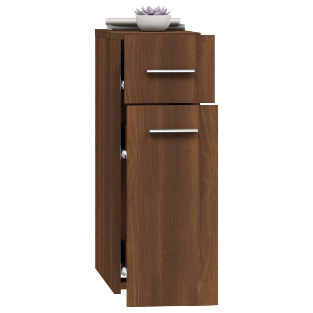 vidaXL Συρταριέρα Γενικής Χρήσης Καφέ Δρυς 20x45,5x60 εκ. Επεξ. Ξύλο