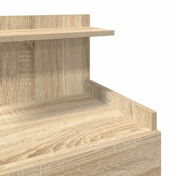 vidaXL Κομοδίνο με 2 Συρτάρια Χρώμα Sonoma Δρυς 40x36,5x62 εκ.