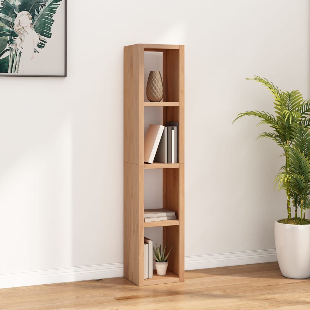vidaXL Βιβλιοθήκη 35 x 30 x 168 εκ. από Μασίφ Ξύλο Teak