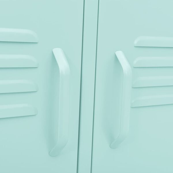 vidaXL Έπιπλο Τηλεόρασης Χρώμα Μέντας 105x35x50 εκ. από Ατσάλι