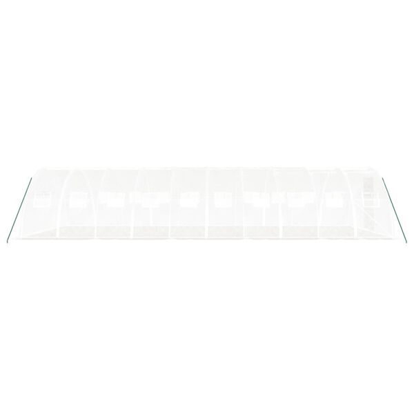 vidaXL Θερμοκήπιο Λευκό 40 μ² 10 x 4 x 2 μ. με Ατσάλινο Πλαίσιο