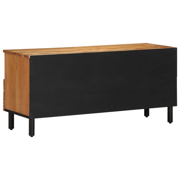 vidaXL Ντουλάπα Τηλεόρασης Καφέ 100 x 33.5 x 46 εκ Μασίφ ξύλο ακακίας