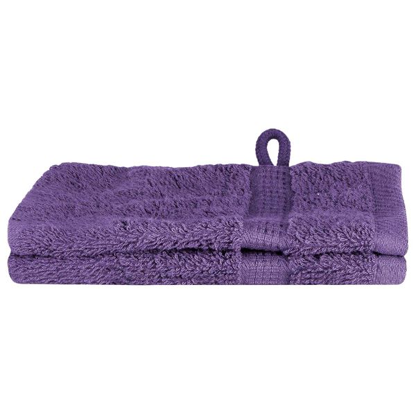 vidaXL Πετσέτες 2 pcs Μοβ 15 x 21 cm Βαμβάκι