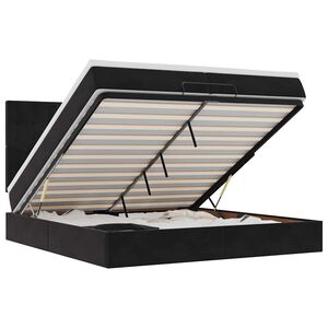 vidaXL &Omicron;&theta;&omega;&mu;&alpha;&nu;&iota;&kappa;ό &kappa;&rho;&epsilon;&beta;ά&tau;&iota; &mu;&epsilon; &sigma;&tau;&rho;ώ&mu;&alpha;&tau;&alpha; &Mu;&alpha;ύ&rho;&omicron; 200x200cm Velvet