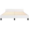 vidaXL Πλαίσιο Κρεβατιού με Κεφαλάρι Λευκό 140x200 εκ. Συνθετικό Δέρμα