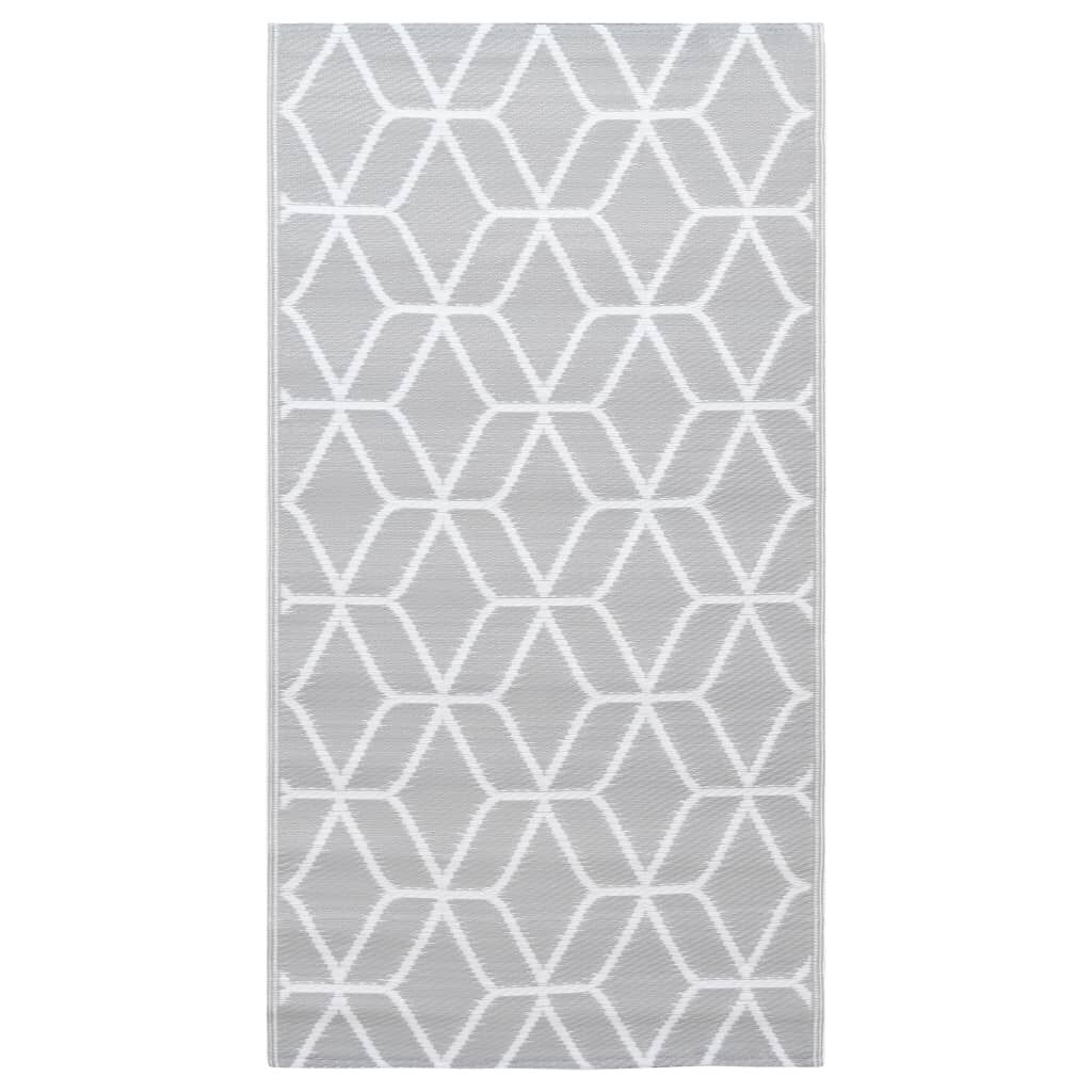 vidaXL Χαλί εξωτερικού χώρου ARAKIL γκρι 190x290 cm PP