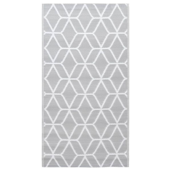 vidaXL Χαλί εξωτερικού χώρου ARAKIL γκρι 190x290 cm PP