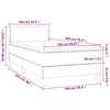 vidaXL &Kappa;&rho;&epsilon;&beta;ά&tau;&iota; Boxspring &mu;&epsilon; &Sigma;&tau;&rho;ώ&mu;&alpha; &Sigma;&kappa;&omicron;ύ&rho;&omicron; &Mu;&pi;&lambda;&epsilon; 100x200 &epsilon;&kappa;. &Beta;&epsilon;&lambda;&omicron;ύ&delta;&iota;&nu;&omicron;