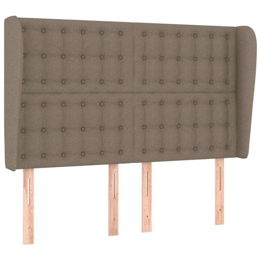 vidaXL Κεφαλάρι με Πτερύγια Taupe 147x23x118/128 εκ. Υφασμάτινο