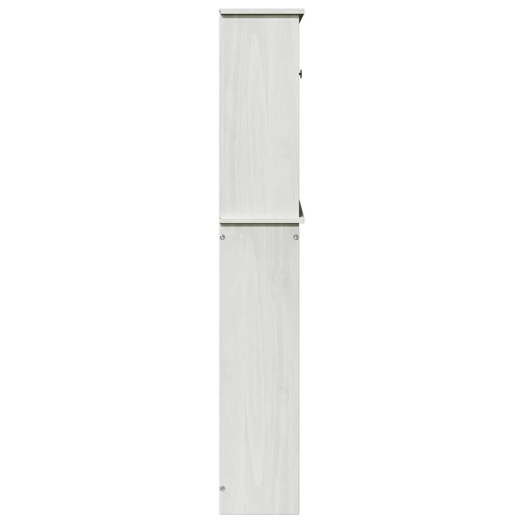 vidaXL Ντουλάπα Πλυντηρίου Λευκό 72.5 x 27 x 161 εκ Μασίφ ξύλο πεύκου