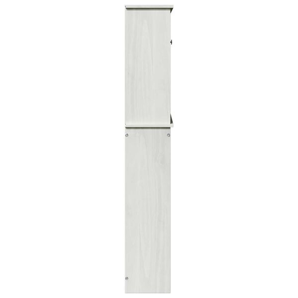 vidaXL Ντουλάπα Πλυντηρίου Λευκό 72.5 x 27 x 161 εκ Μασίφ ξύλο πεύκου