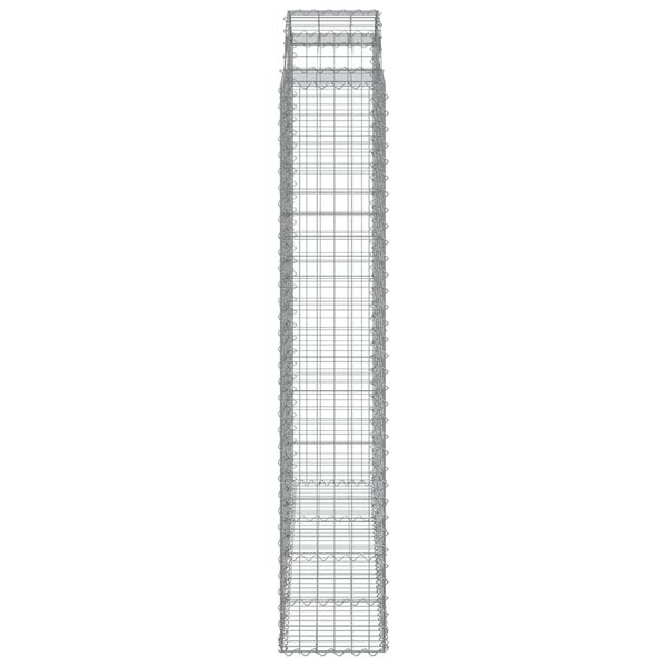 vidaXL Συρματοκιβώτια Τοξωτά 10 τεμ. 200x50x220/240 εκ. Γαλβαν. Ατσάλι