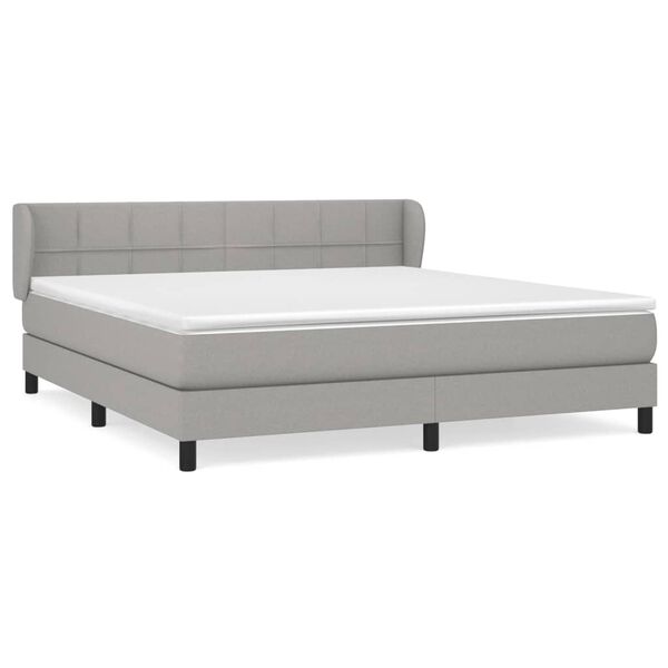 vidaXL &Kappa;&rho;&epsilon;&beta;ά&tau;&iota; Boxspring &mu;&epsilon; &Sigma;&tau;&rho;ώ&mu;&alpha; &Alpha;&nu;. &Pi;&rho;ά&sigma;&iota;&nu;&omicron; 160x200&epsilon;&kappa; &Upsilon;&phi;&alpha;&sigma;&mu;ά&tau;&iota;&nu;&omicron;