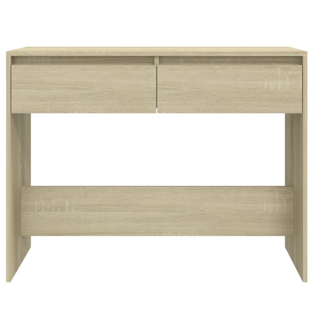 vidaXL Τραπέζι Κονσόλα Sonoma Δρυς 100x35x76,5 εκ. Επεξεργασμένο Ξύλο