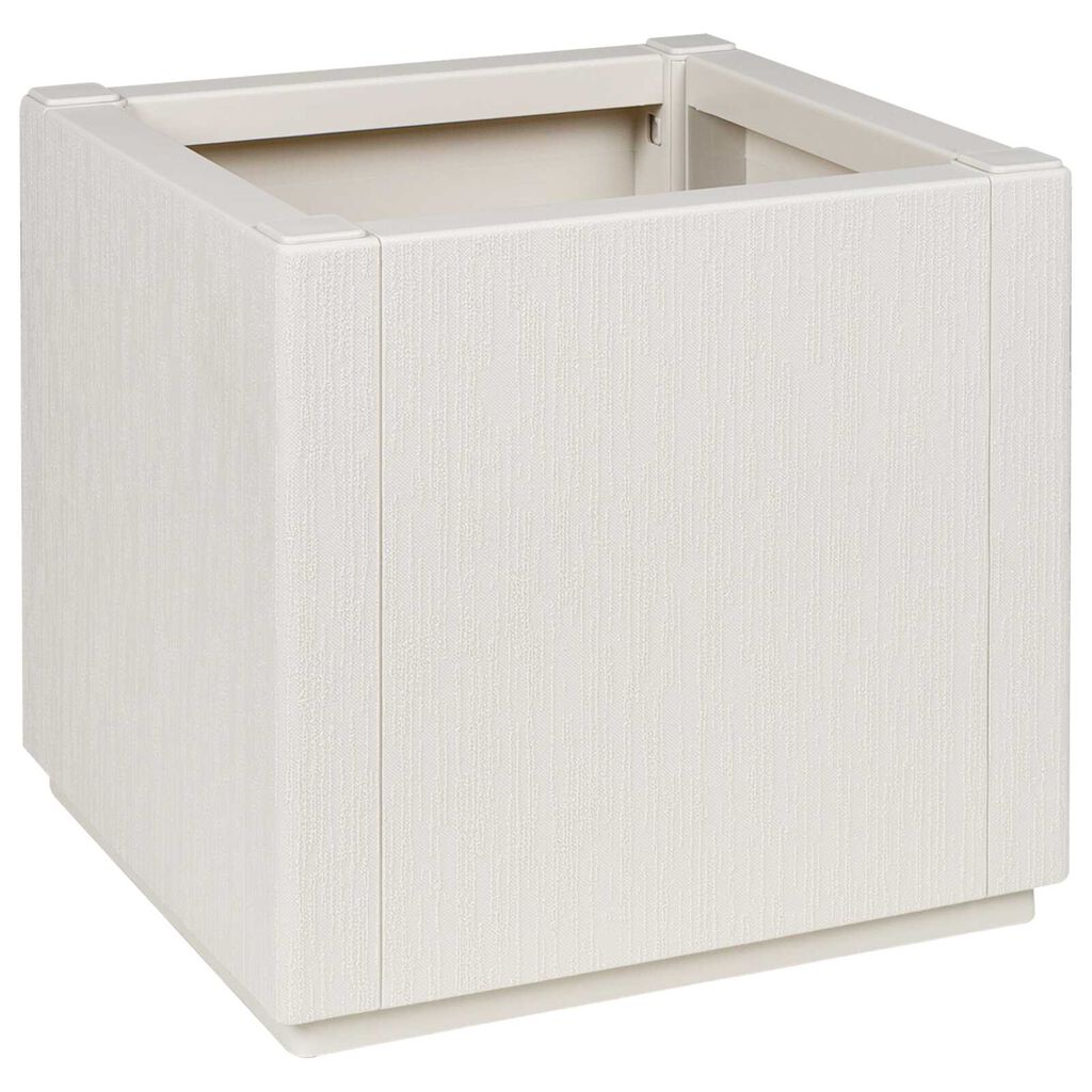 vidaXL Γλάστρα Κήπου Λευκή 36x36x35 εκ. PP