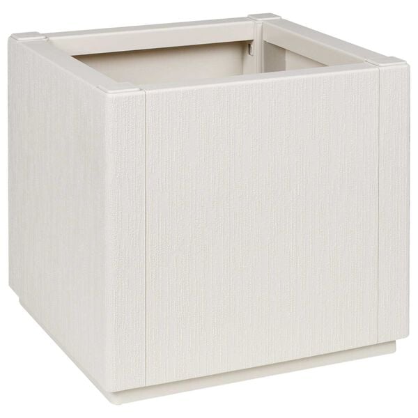 vidaXL Γλάστρα Κήπου Λευκή 36x36x35 εκ. PP