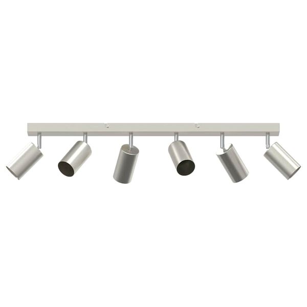 vidaXL Σποτ οροφής Βουρτσισμένο νικέλιο 73 x 5.5 x 16.5 εκ Ατσάλι