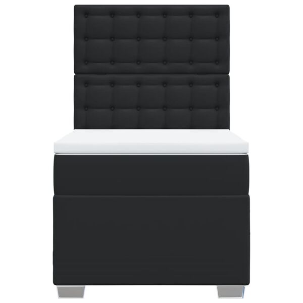 vidaXL &Kappa;&rho;&epsilon;&beta;ά&tau;&iota; Boxspring &mu;&epsilon; &Sigma;&tau;&rho;ώ&mu;&alpha; &Mu;&alpha;ύ&rho;&omicron; 90x200&epsilon;&kappa;. &alpha;&pi;ό &Sigma;&upsilon;&nu;&theta;&epsilon;&tau;&iota;&kappa;ό &Delta;έ&rho;&mu;&alpha;