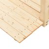vidaXL Γέφυρα Κήπου με Κάγκελα 150x67x56 εκ. Μασίφ Ξύλο Ερυθρελάτης